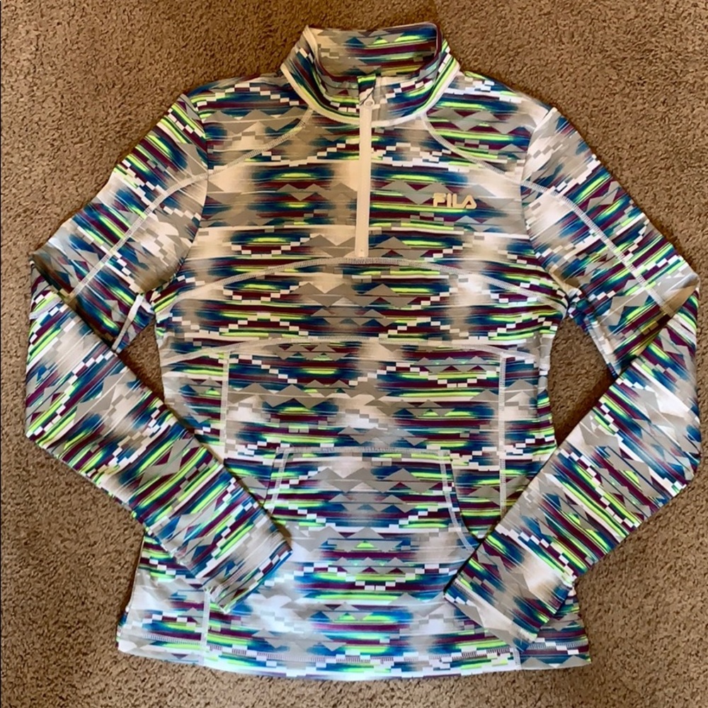 Neon Quarter-Zip Pullover
